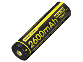 Аккумулятор литиевый Li-Ion Nitecore NL1826R (2600mAh, USB), защищенный